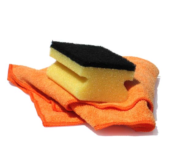 clean sponge cloth