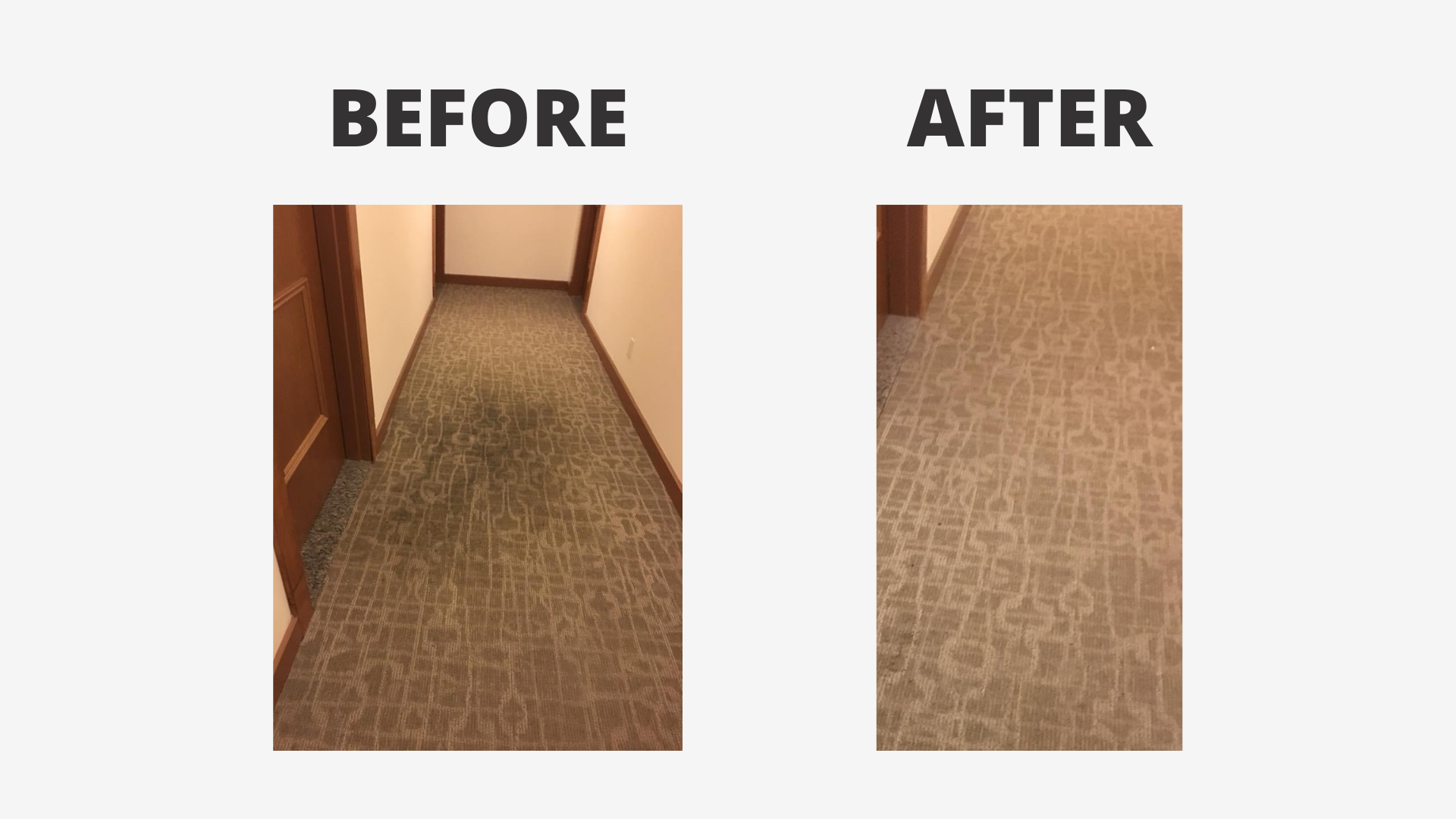 before and after cleaning image of office floor 